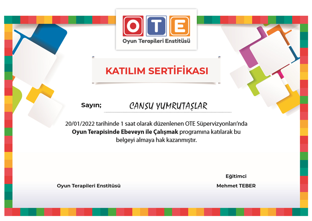 Eğitim ve Sertifikalar